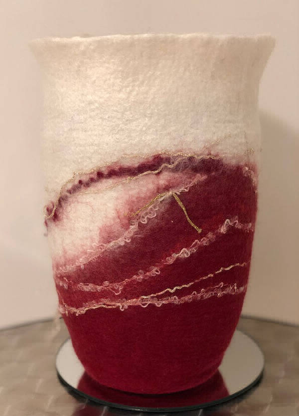Filzurne in Rot und Weiß